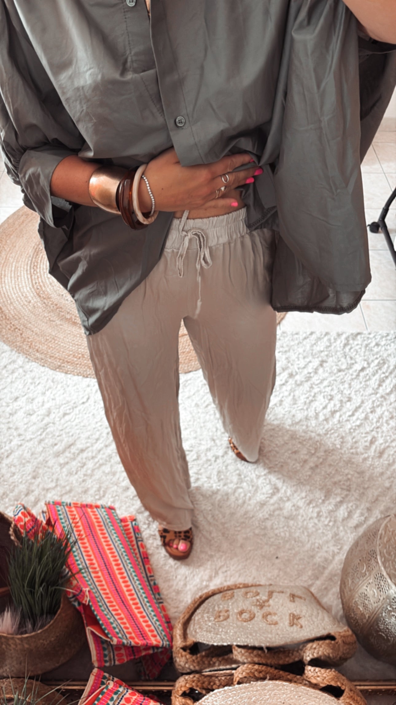 Pantalon satine DISPO en PLUSIEURS COULEURS 👇🏼