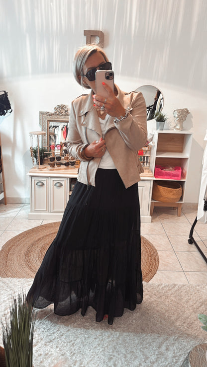 Perfecto Vestes Suédine WENDY - BEIGE