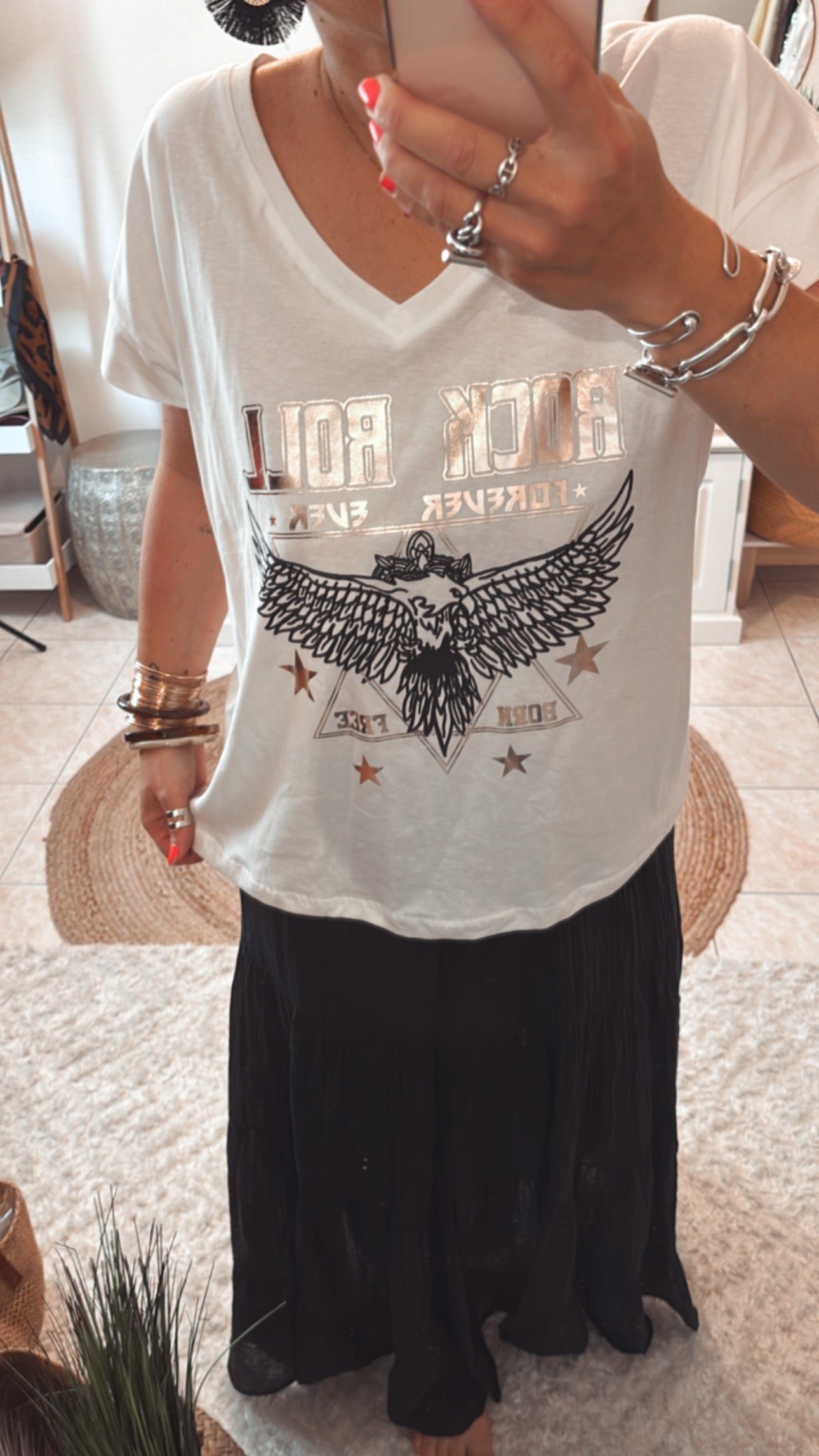 T-shirt AYA -BLANC