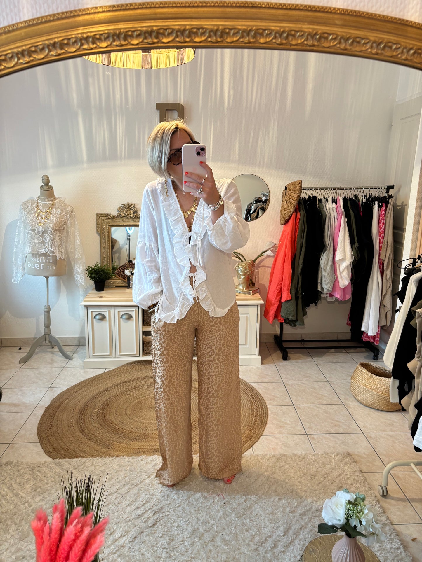 Pantalon KARINE satine - DISPO en PLUSIEURS COULEURS👇🏼