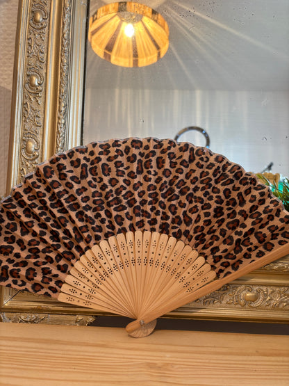 Éventail LÉO-BEIGE & ROSE