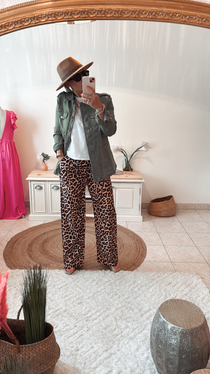 Pantalon Fluide LISA - LÉOPARD