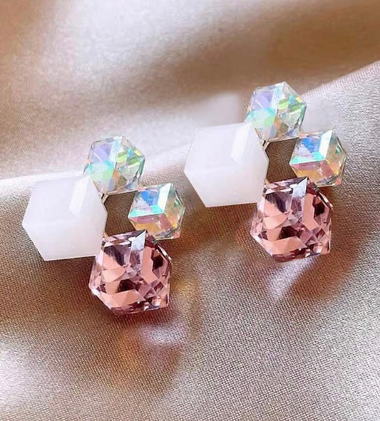 Boucles d’oreilles LOLITA - ROSE/NACRE