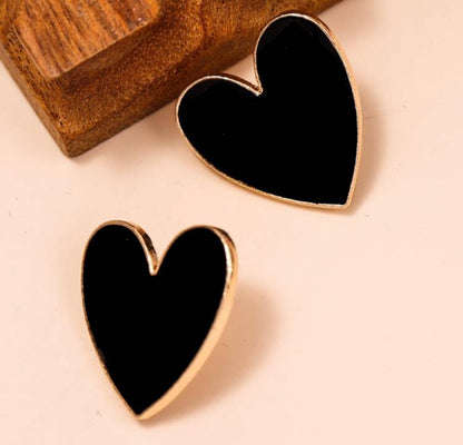 Boucles d’oreilles LOVE YOU -NOIR/ROSE & NOIR