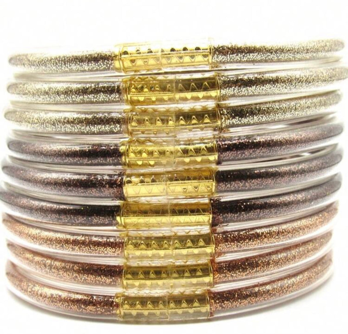 Bracelet Multirangs Pailleté ✨ marron