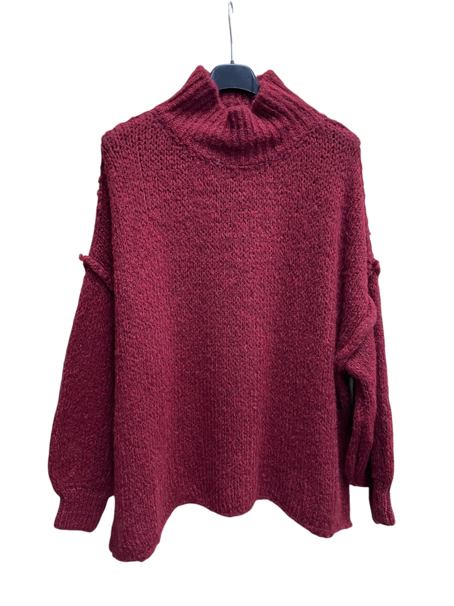 Pull en maille overzise beige, Noir, Bordeaux, kaki et gris