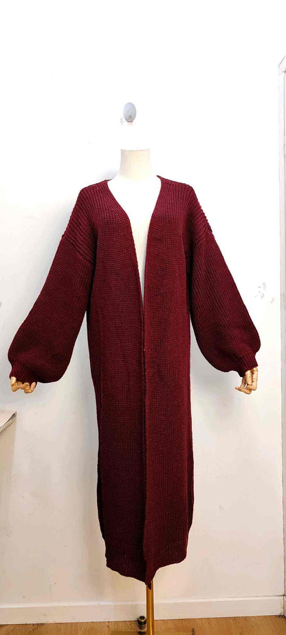 Gilet long Noir et Beige