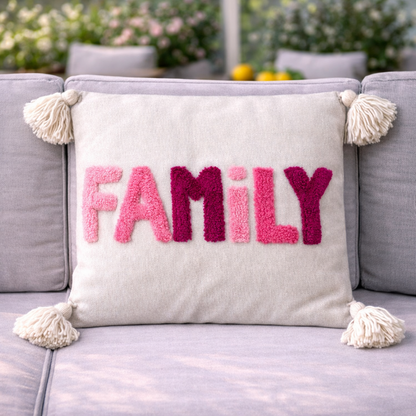 Coussins décoratifs bohème chic Family 🤍