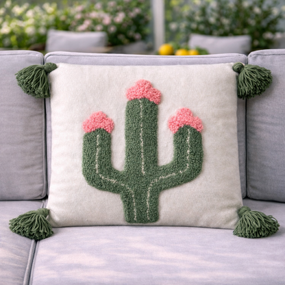 Coussins décoratifs bohème chic cactus 🌵