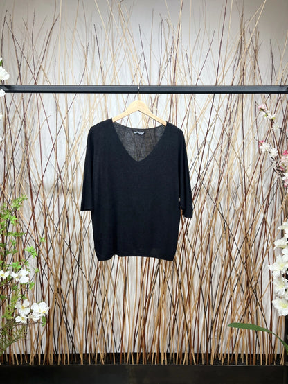 Pull Maille Col V Manche Longue En Modal CHARLENE - DISPO en PLUSIEURS COULEURS 👇🏼