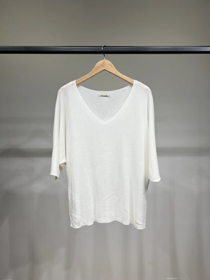 Pull Maille Col V Manche Longue En Modal CHARLENE - DISPO en PLUSIEURS COULEURS 👇🏼