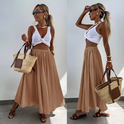 Jupe NINE fluide- DISPO en PLUSIEURS COULEURS 👇🏼