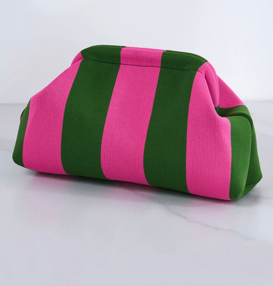 Pochette rayée femme – Sac élégant et tendance