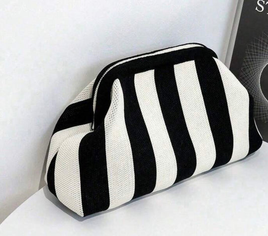Pochette rayée femme – Sac élégant et tendance