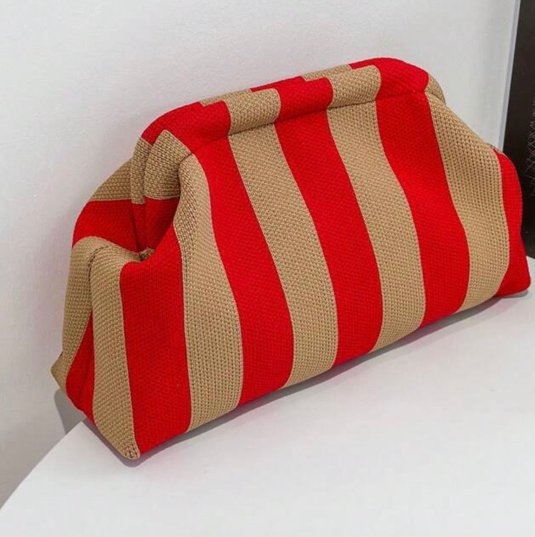 Pochette rayée femme – Sac élégant et tendance