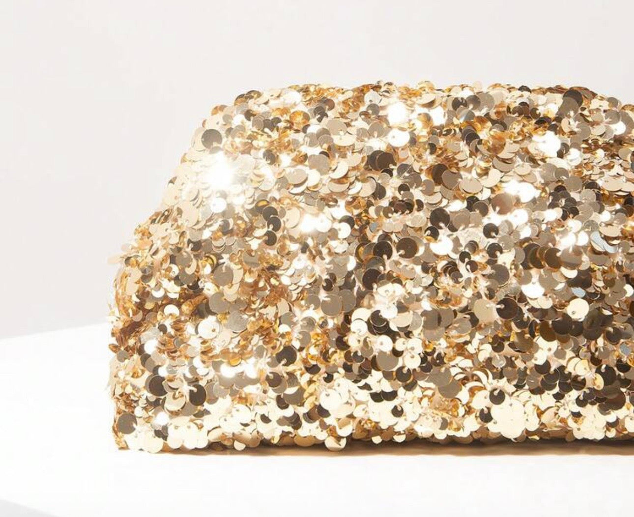 Pochette paillettes glamour – Sac élégant day & night doré