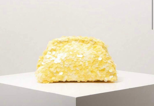 Pochette paillettes glamour – Sac élégant day & night jaune (Copie)