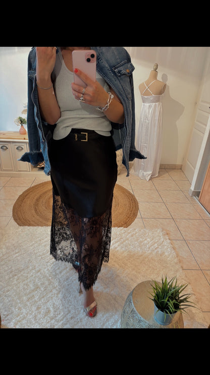 Débardeur scintillant MELINDA - ARGENT