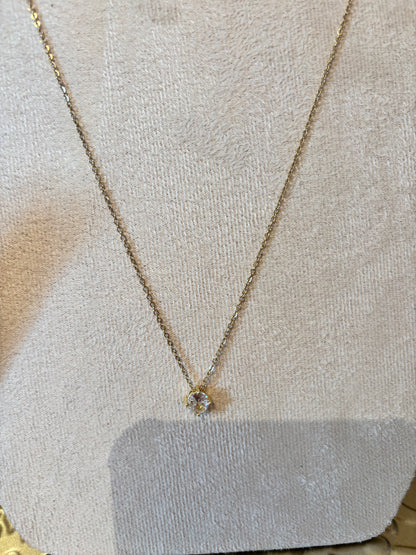 Collier ras de cou zirconium ANDREA - OR