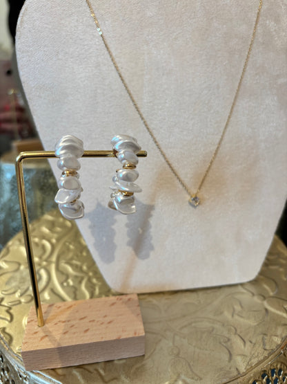 Boucles d’oreilles VICTORIA - NACRE