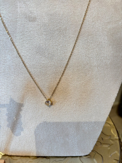 Collier ras de cou zirconium ANDREA - OR