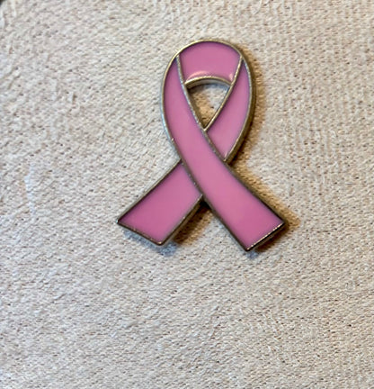 Pin’s RUBAN ROSE -ROSE/ARGENT