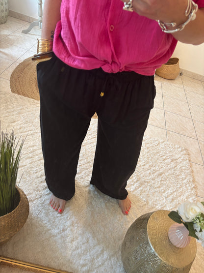 Pantalon Fluide ANAIS - NOIR