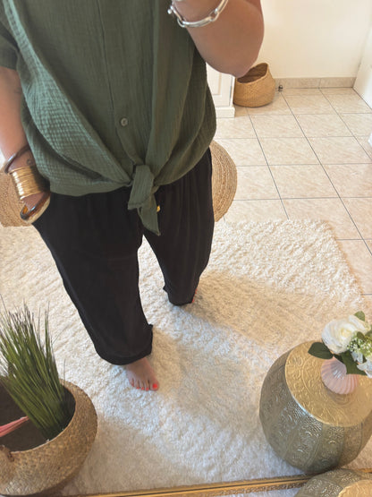 Pantalon Fluide ANAIS - NOIR