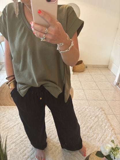 Pantalon Fluide ANAIS - NOIR