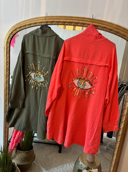 Chemise Gaze de Coton VERA - DISPO en PLUSIEURS COULEURS👇🏼