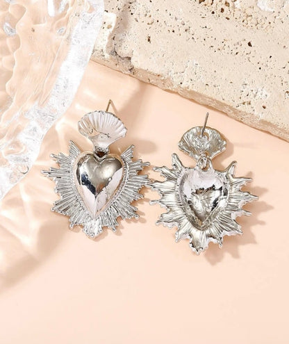 Boucles d’oreilles LOVE- OR & ARGENT